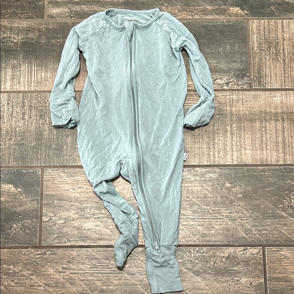 Little Sleepies Pale Blue Footed One-Piece Pajama